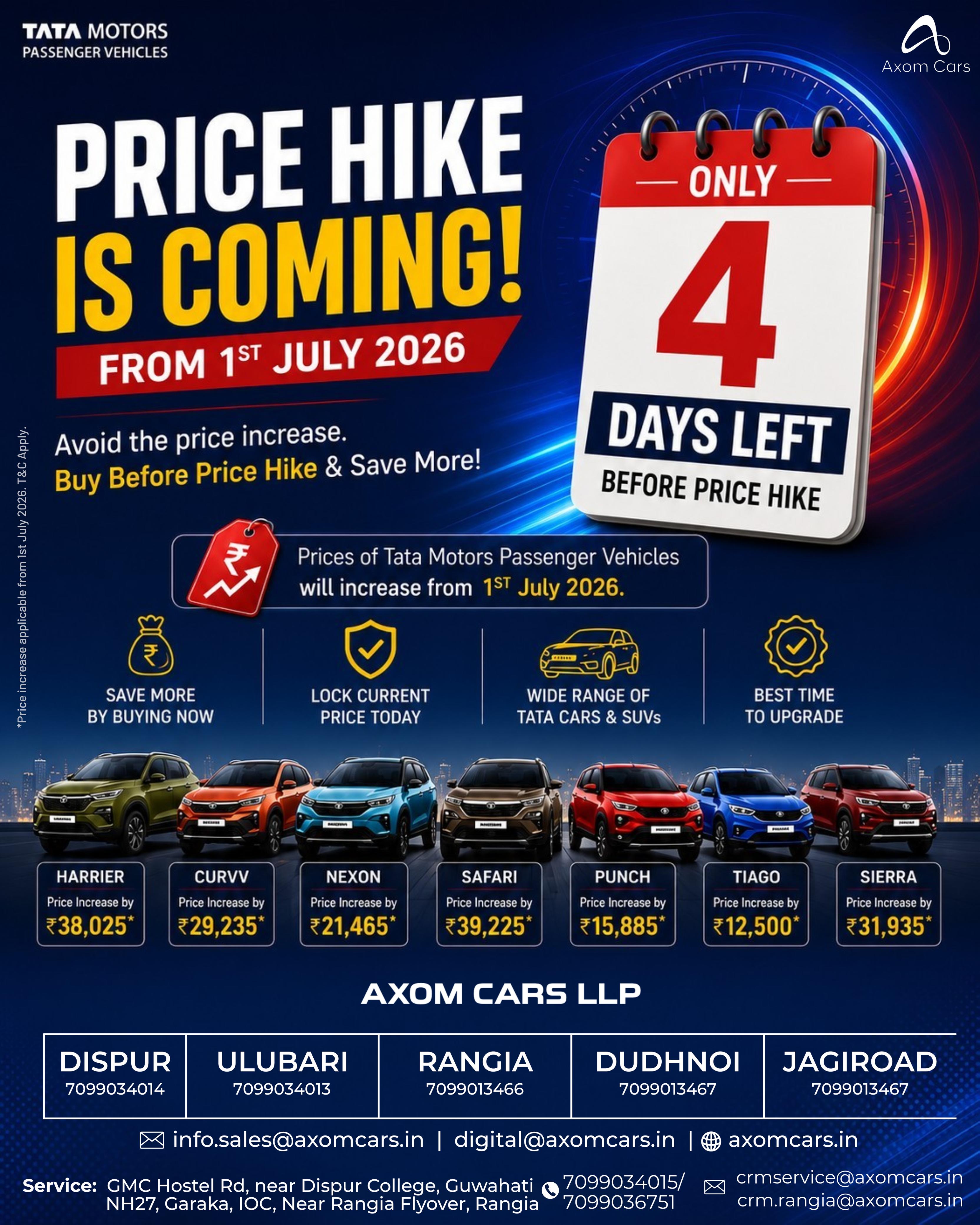 Axom Cars 4th Anniversary Celebration